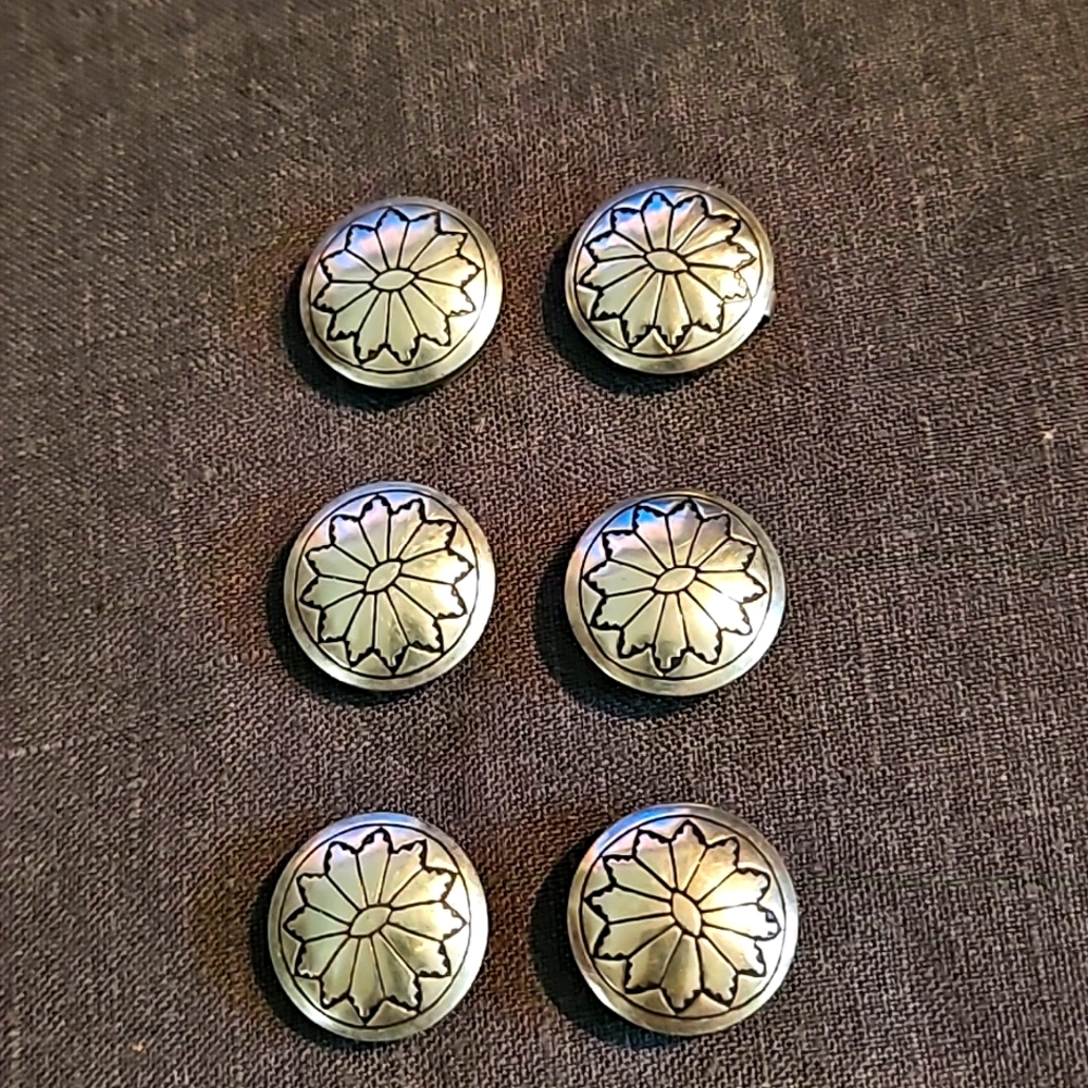 Silver button covers
